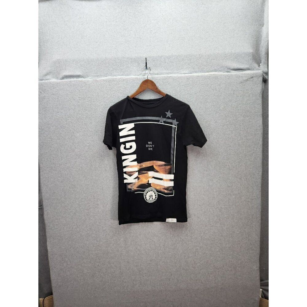 Last Kings Kingin‎ Graphic T-Shirt S Black 100% Cotton